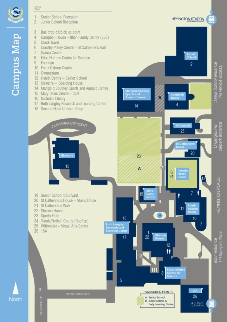 School Campus Map - St Catherine's School